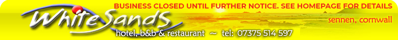 Whitesands Hotel, B & B and Restaurant Accommodation in Lands End, Cornwall